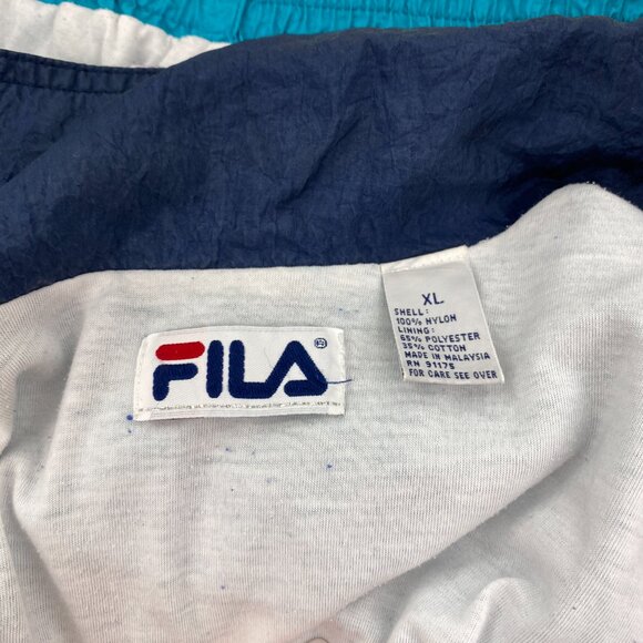 Fila Track Suit Women Sz. XL Turquoise with black accents - Picture 8 of 13